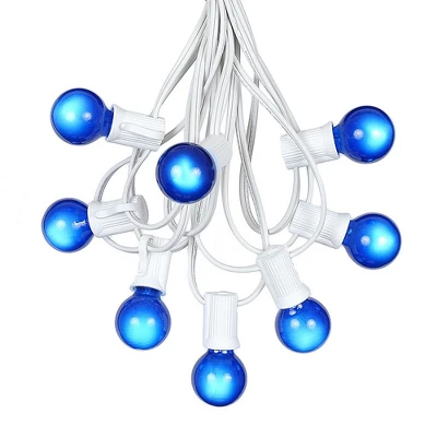 Novelty Lights 100 Feet G30 Globe Outdoor Patio String Lights, White Wire 1 Novelty Lights 100 Feet G30 Globe Outdoor Patio String Lights, White Wire