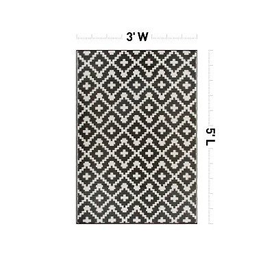 World Rug Gallery Trellis Geometric Reversible Plastic Outdoor Rugs 11 World Rug Gallery Trellis Geometric Reversible Plastic Outdoor Rugs - Image 11