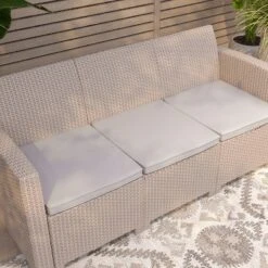 Merrick Lane Outdoor Furniture Resin Sofa Faux Rattan Wicker Pattern Patio 3-Seat Sofa With All-Weather Cushions 19 Merrick Lane Outdoor Furniture Resin Sofa Faux Rattan Wicker Pattern Patio 3-Seat Sofa With All-Weather Cushions -Deals Patio Elegance Store GUEST 02296923 ab0b 424b 85ee 9f5d86f52506