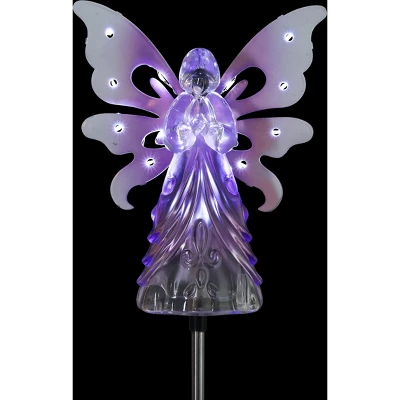 39.25" Metal Angel Solar Stake Purple - Exhart 11 39.25" Metal Angel Solar Stake Purple - Exhart - Image 11