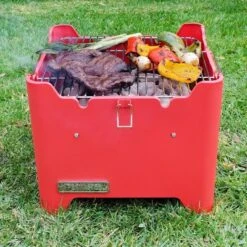 Permasteel Square Portable Charcoal Grill PG-40C10-RD - Red 16 Permasteel Square Portable Charcoal Grill PG-40C10-RD - Red -Deals Patio Elegance Store GUEST 05816a1f 768d 442e 80fb 7fb66e540029