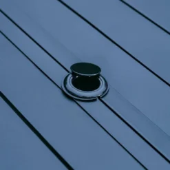 7pc Outdoor Dining Set With Steel Swivel Chairs & Large Rectangle Metal Table With Umbrella Hole - Black - Captiva Designs -Deals Patio Elegance Store GUEST 062fcd0d f553 4f28 9c11 a03e8b2eb309