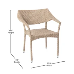 Flash Furniture Jace Commercial Grade Stacking Patio Chair, All Weather PE Rattan Wicker Patio Dining Chair 17 Flash Furniture Jace Commercial Grade Stacking Patio Chair, All Weather PE Rattan Wicker Patio Dining Chair -Deals Patio Elegance Store GUEST 068208d5 cda1 41ea 9d75 6e3a08425379 1