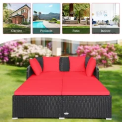 Tangkula Patio Rattan Daybed With 4 Pillows Cushioned Sofa For Outdoor 17 Tangkula Patio Rattan Daybed With 4 Pillows Cushioned Sofa For Outdoor -Deals Patio Elegance Store GUEST 06d5cbf9 683c 4092 acb2 69f796b2a4aa