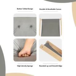 Costway Foldable Wood Beach Sling Chair 3-Position Adjustable Beech Chair W/Free Cushion 14 Costway Foldable Wood Beach Sling Chair 3-Position Adjustable Beech Chair W/Free Cushion -Deals Patio Elegance Store GUEST 07dd374e 4bcc 49ed 8eb3 37d2ec882b06