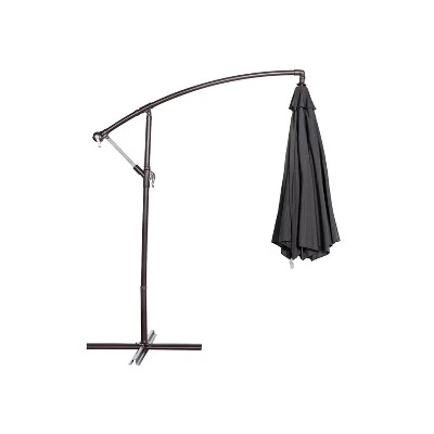 10' X 10' Captiva Cantilever Spa Side Patio Umbrella With Cover Black - Island Umbrella 2 10' X 10' Captiva Cantilever Spa Side Patio Umbrella With Cover Black - Island Umbrella - Image 2
