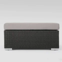 Santa Rosa 8pc Wicker Sectional Seating Set - Gray/Silver - Christopher Knight Home -Deals Patio Elegance Store GUEST 08931123 4d25 40ba bf74 28c1e553391b