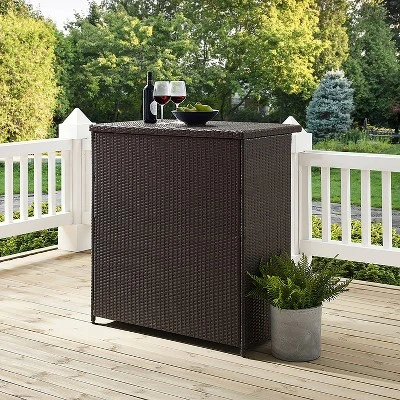 Crosley Palm Harbor Outdoor Wicker Bar 10 Crosley Palm Harbor Outdoor Wicker Bar - Image 10