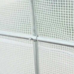 Outsunny 20' X 10' X 7' Large Walk-in Greenhouse, Steel Frame, PE Cover, 2 Doors, Outdoor Tunnel Hoop Hot House Kit, White -Deals Patio Elegance Store GUEST 09cd5490 c7ba 48e8 973b c72b6be938bd