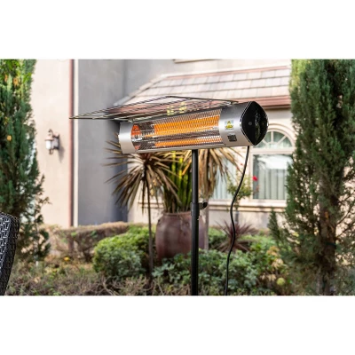 Kenmore Carbon Infrared 1500W Electric Patio Heater With Tripod & Remote Silver 5 Kenmore Carbon Infrared 1500W Electric Patio Heater With Tripod & Remote Silver - Image 5