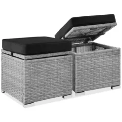Best Choice Products Set Of 2 Wicker Ottomans, Multipurpose Furniture W/ Removable Cushions, Steel Frame -Deals Patio Elegance Store GUEST 0f29c248 ad7d 4910 9908 9abc6806e6bb
