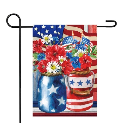 Northlight Floral Bouquet Outdoor Americana Garden Flag 18" X 12.5" 1 Northlight Floral Bouquet Outdoor Americana Garden Flag 18" X 12.5"