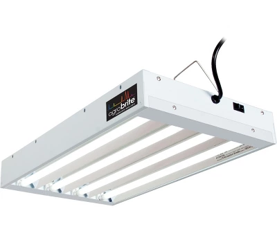 Hydrofarm FLT24 Agrobrite 4-Tube Daisy Chainable Hydroponic 2-Foot Grow Light Fixture 96W With 4-T5 Bulbs For Indoor Home Gardens 2 Hydrofarm FLT24 Agrobrite 4-Tube Daisy Chainable Hydroponic 2-Foot Grow Light Fixture 96W With 4-T5 Bulbs For Indoor Home Gardens - Image 2