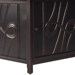 5pc Set With 42" Square Outdoor Aluminum Fire Table & Four Chairs - Oakland Living -Deals Patio Elegance Store GUEST 1155c402 7568 4980 9515 96d3a9e2e1fc