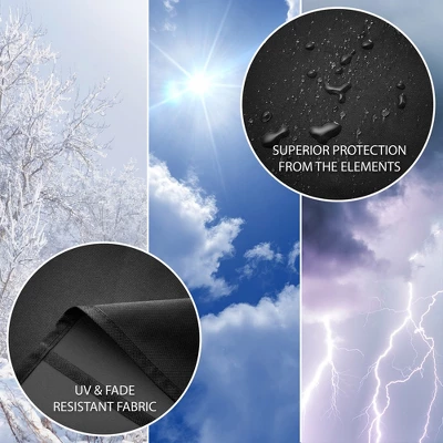 Pure Grill 30-inch Smoker BBQ Grill Cover For Electric Vertical Smokers, Universal Fit Cover 19" X 17" X 30" 2 Pure Grill 30-inch Smoker BBQ Grill Cover For Electric Vertical Smokers, Universal Fit Cover 19" X 17" X 30" - Image 2