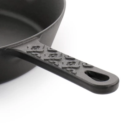 Spice By Tia Mowry Savory Saffron 12 Inch Cast Iron Skillet With Pouring Spouts 4 Spice By Tia Mowry Savory Saffron 12 Inch Cast Iron Skillet With Pouring Spouts - Image 4