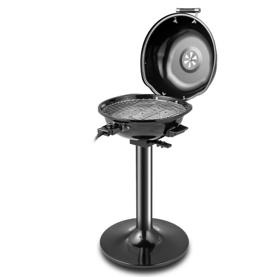 Costway Portable 1600W Electric BBQ Grill With Temperature Control & Grease Collector Red/Black 9 Costway Portable 1600W Electric BBQ Grill With Temperature Control & Grease Collector Red/Black - Image 9