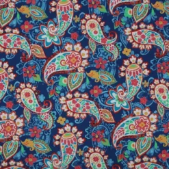 Paisley Party Outdoor Bench Cushion Blue - Pillow Perfect