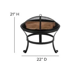 Merrick Lane Outdoor Set With Modern Adirondack Rocking Chairs & Wood Burning Fire Pit, Poker & Spark Screen -Deals Patio Elegance Store GUEST 1574d027 495c 47b3 9e8c df7eef5d7d51