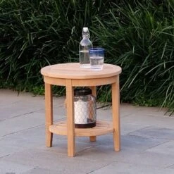 Cambridge Casual Teak Round Sherwood Patio Accent Table -Deals Patio Elegance Store GUEST 15e74963 fc48 430e 8021 fd36eaa997fe