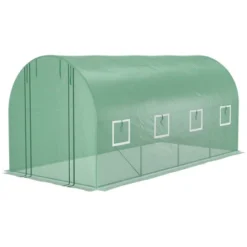 Outsunny Extra-Large Walk-in Tunnel Hoop Greenhouse, PE Cover, Steel, Roll-Up Zipper Door & Windows For Flowers, Vegetables, Tropical Plants, Green 7 Outsunny Extra-Large Walk-in Tunnel Hoop Greenhouse, PE Cover, Steel, Roll-Up Zipper Door & Windows For Flowers, Vegetables, Tropical Plants, Green -Deals Patio Elegance Store GUEST 16151b24 d8b3 4db2 9775 2c68d157d3ad
