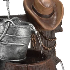 26" Pump And Barrel Fountain With Cowboy Hat - Alpine Corporation 14 26" Pump And Barrel Fountain With Cowboy Hat - Alpine Corporation -Deals Patio Elegance Store GUEST 165cfcac 2412 4808 bac2 219fa754b3a5