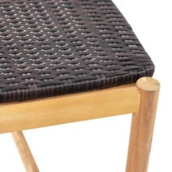 Cambria Outdoor 3 Seater Wicker Bench - Teak/Brown - Christopher Knight Home -Deals Patio Elegance Store GUEST 174a3508 b8cc 411e 81a4 9d60762e0786