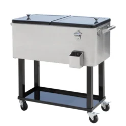 Outsunny 80 QT Rolling Cooling Bins Ice Chest On Wheels Outdoor Stand Up Drink Cooler Cart For Party 17 Outsunny 80 QT Rolling Cooling Bins Ice Chest On Wheels Outdoor Stand Up Drink Cooler Cart For Party -Deals Patio Elegance Store GUEST 17a83729 3fd2 438c b7d8 69feefe24b3b