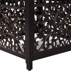 5pc Outdoor Dining Set With 42" Aluminum Square Damask Design Fire Table & Deep Seating Swivel Rocking Chairs - Oakland Living 19 5pc Outdoor Dining Set With 42" Aluminum Square Damask Design Fire Table & Deep Seating Swivel Rocking Chairs - Oakland Living -Deals Patio Elegance Store GUEST 17d1e704 6ff2 4b7b bd5d 7f0ed1727374