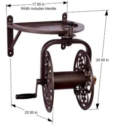 Liberty Garden LBG-710 Navigator Wall-Mounted 360 Degree Rotating Garden Hose Reel, Bronze, Holds 125-Feet Of 5/8 Inch Hose 6 Liberty Garden LBG-710 Navigator Wall-Mounted 360 Degree Rotating Garden Hose Reel, Bronze, Holds 125-Feet Of 5/8 Inch Hose -Deals Patio Elegance Store GUEST 18114d64 8223 4f32 8b63 c403ac229305