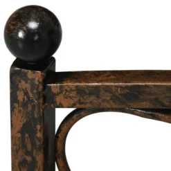 Outsunny 3.4FT Metal Arch Zen Garden Bridge With Safety Siderails, Decorative Footbridge, Delicate Floral Scrollwork For Stream, Fish Pond, Brown -Deals Patio Elegance Store GUEST 19af8125 ca71 43dd bebd 118cddfe8b57