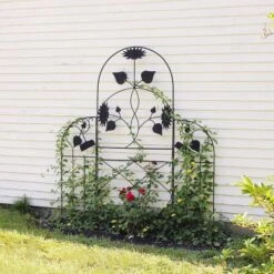 Achla Designs 90" Sunflower Decorative Iron Garden Trellis Black Powder Coat Finish -Deals Patio Elegance Store GUEST 1a81c7c3 5cd8 4200 9f80 81d3798849ec