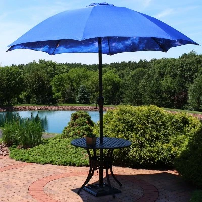 Sunnydaze Decor Sunnydaze Outdoor Aluminum Inside Out Patio Umbrella With Push Button Tilt And Crank - 9' 11 Sunnydaze Decor Sunnydaze Outdoor Aluminum Inside Out Patio Umbrella With Push Button Tilt And Crank - 9' - Image 11