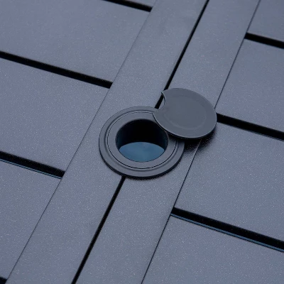 7pc Patio Set With Steel Table & Lightweight Aluminum Frame Sling Chairs - Captiva Designs 4 7pc Patio Set With Steel Table & Lightweight Aluminum Frame Sling Chairs - Captiva Designs - Image 4