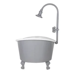 Antique Bathtub Planter Gray Metal - Foreside Home & Garden -Deals Patio Elegance Store GUEST 1d00f978 6204 41f1 a9c3 be6ac2b0f4c8