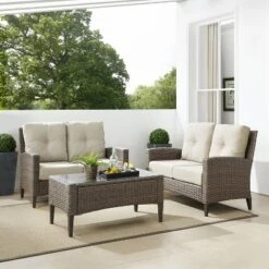 Rockport 3pc Outdoor Wicker Loveseat Seating Set - Crosley 17 Rockport 3pc Outdoor Wicker Loveseat Seating Set - Crosley -Deals Patio Elegance Store GUEST 1d99d936 92c6 45fc 80e4 76fa4125d3cc