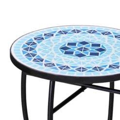 Mosaic Patio Side Table With Iron Legs - Teamson Home 15 Mosaic Patio Side Table With Iron Legs - Teamson Home -Deals Patio Elegance Store GUEST 1e3ac7b7 dfda 42a0 b670 6bb56b040c7d