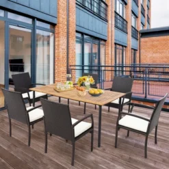 Costway 2PCS Patio PE Wicker Dining Chairs With Soft Zippered Cushion Armchairs Backyard 13 Costway 2PCS Patio PE Wicker Dining Chairs With Soft Zippered Cushion Armchairs Backyard -Deals Patio Elegance Store GUEST 2095f975 4a1a 4f30 a601 b53514459041