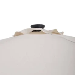 9' X 9' Solar LED Patio Umbrella With Tilt Adjustment And Crank Lift Beige - Wellfor 12 9' X 9' Solar LED Patio Umbrella With Tilt Adjustment And Crank Lift Beige - Wellfor -Deals Patio Elegance Store GUEST 209d078a 9dbc 4046 838c e9363ad78748