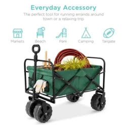 Best Choice Products 36in Folding Multipurpose Indoor Outdoor Utility Cart W/ Swivel Wheels, Adjustable Handle - Green 10 Best Choice Products 36in Folding Multipurpose Indoor Outdoor Utility Cart W/ Swivel Wheels, Adjustable Handle - Green -Deals Patio Elegance Store GUEST 20fe37ed 0943 46a5 a722 9e0e136a3685