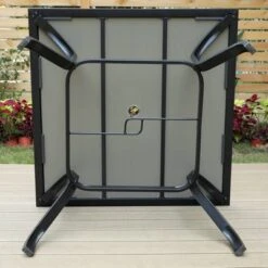 Patio Set With Steel Table With 1.57" Umbrella Hole & Metal Padded Sling C-Spring Arm Chairs - Captiva Designs -Deals Patio Elegance Store GUEST 21156517 6b82 4b70 89ca 8dba21827ab4 1