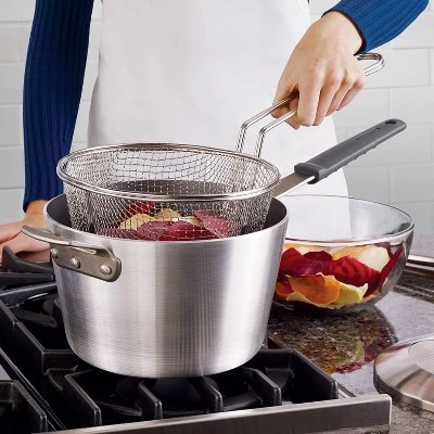 Tramontina 5.5qt Aluminum Nonstick Professional Fusion Covered Deep Fryer - Satin 7 Tramontina 5.5qt Aluminum Nonstick Professional Fusion Covered Deep Fryer - Satin - Image 7