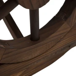 Outsunny 2-Person Garden Bench Outdoor Wagon Wheel Porch Bench For Backyard, Patio, Garden -Deals Patio Elegance Store GUEST 229cf62b 83fa 41f2 8c68 08f015b0d74e