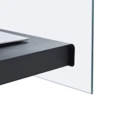 6.75"x7.5" Ventless Smokeless Square Glass & Black Metal Tabletop Fire Pit - Danya B. -Deals Patio Elegance Store GUEST 23869d19 acad 4710 bf78 1a27f48449f3