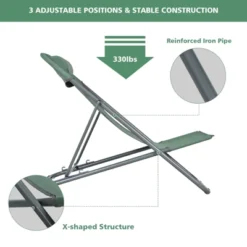 Tangkula 2 PCS Beach Chair Lounger Reclining Folding Chair W/3-Position Adjustable Backrest Blue/Orange/Green 16 Tangkula 2 PCS Beach Chair Lounger Reclining Folding Chair W/3-Position Adjustable Backrest Blue/Orange/Green -Deals Patio Elegance Store GUEST 23e75991 7ee6 4630 8ed6 158eb315d534