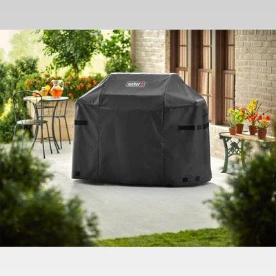Weber Spirit 300 And Spirit II 300 Series Grill Cover - Black 1 Weber Spirit 300 And Spirit II 300 Series Grill Cover - Black
