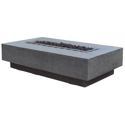 Hampton 56" Natural Gas Fire Pit Outdoor Backyard Patio Heater - Elementi 1 Hampton 56" Natural Gas Fire Pit Outdoor Backyard Patio Heater - Elementi