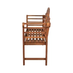 Lutyens 3-Seat Arched Acacia Wood Outdoor Garden Patio Bench - JONATHAN Y -Deals Patio Elegance Store GUEST 2a533eb3 1f99 4f53 930f b2c8d42795f1