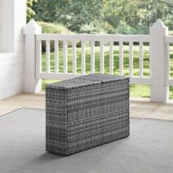 Catalina Outdoor Wicker Arm Table - Gray - Crosley 10 Catalina Outdoor Wicker Arm Table - Gray - Crosley -Deals Patio Elegance Store GUEST 2a899365 67f7 4e94 9e3e fc56bc8afa6b