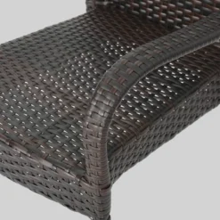 Cooper 6pc Acacia Wood And Wicker Dining Set - Brown - Christopher Knight Home -Deals Patio Elegance Store GUEST 2b13a7db 18e0 41cc abc8 bb774013439c